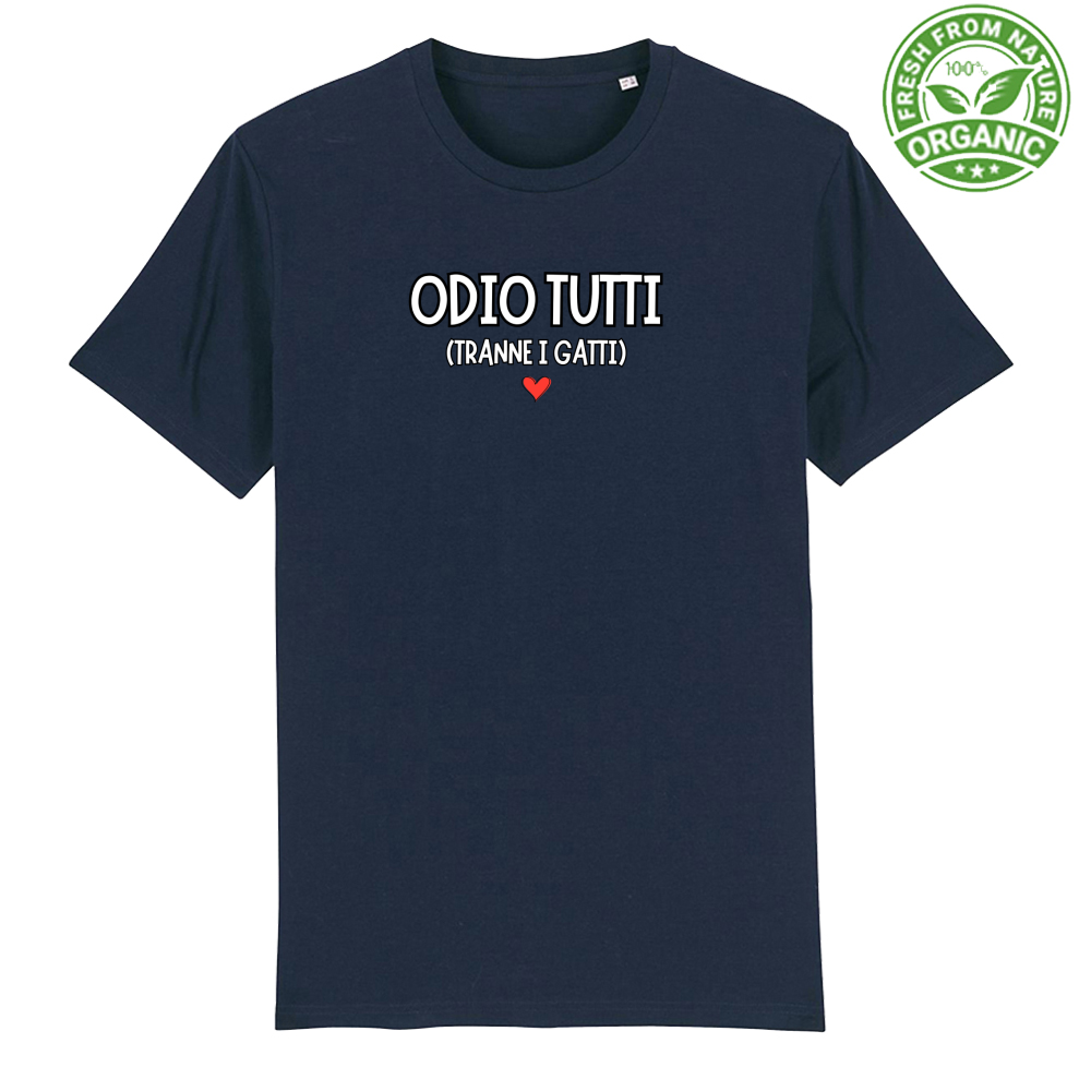 T-Shirt Unisex Premium Organic "ODIO TUTTI"