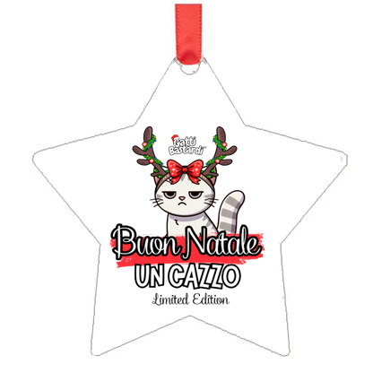 Addobbo natalizio "BUON NATALE UN CAZZO"