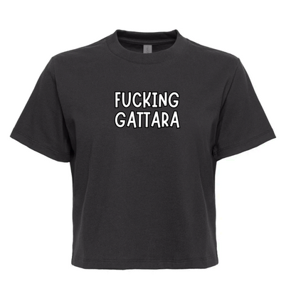 Top Crop T-Shirt Unisex Organic "FUCKING GATTARA"