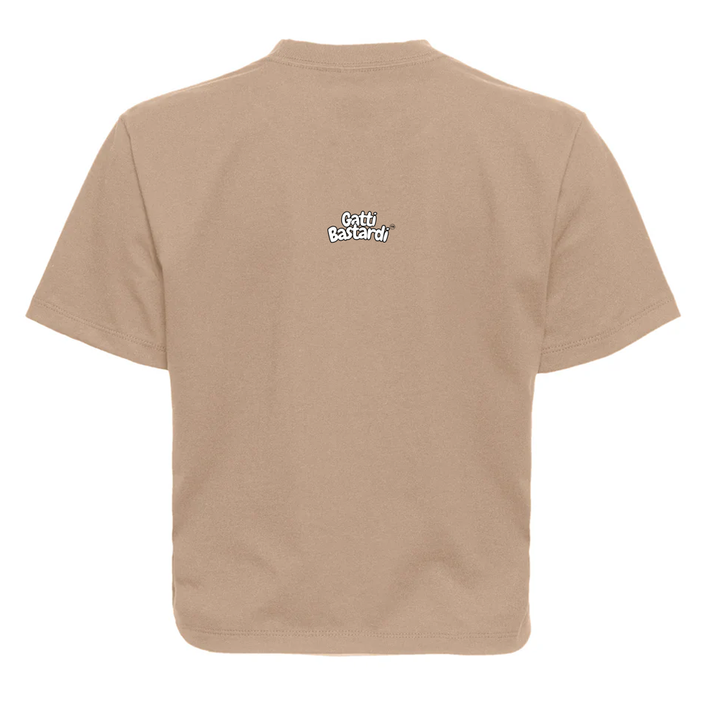 Top Crop T-Shirt Unisex Organic "FUCKING GATTARA"