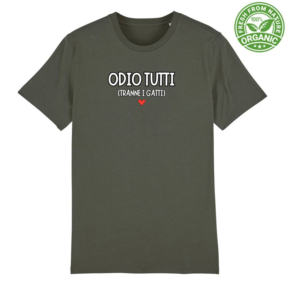 T-Shirt Unisex Premium Organic "ODIO TUTTI"