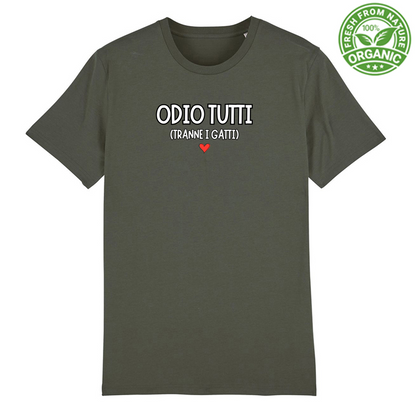 T-Shirt Unisex Premium Organic "ODIO TUTTI"