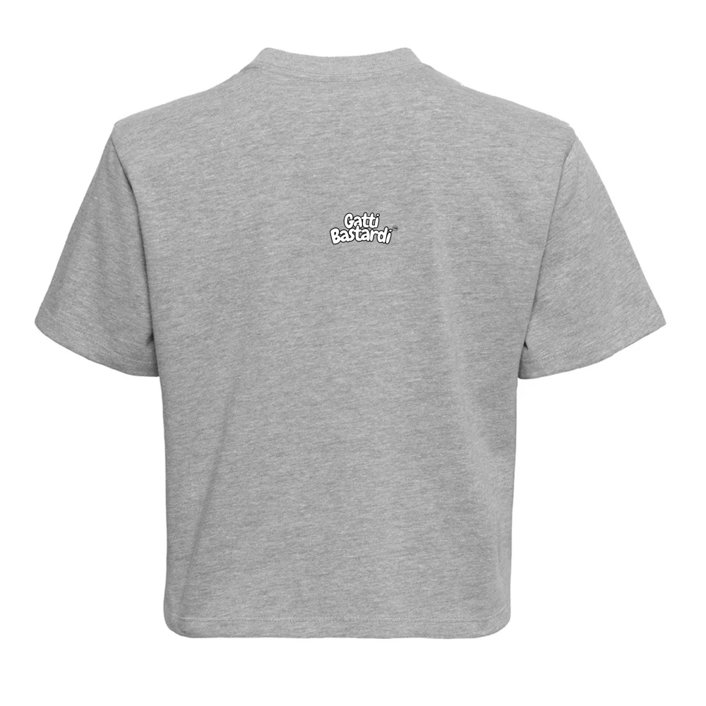Top Crop T-Shirt Unisex Organic "FUCKING GATTARA"