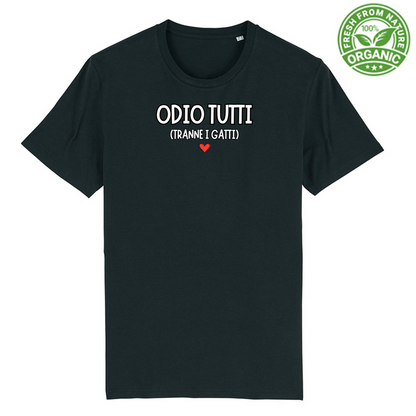 T-Shirt Unisex Premium Organic "ODIO TUTTI"