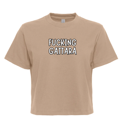 Top Crop T-Shirt Unisex Organic "FUCKING GATTARA"