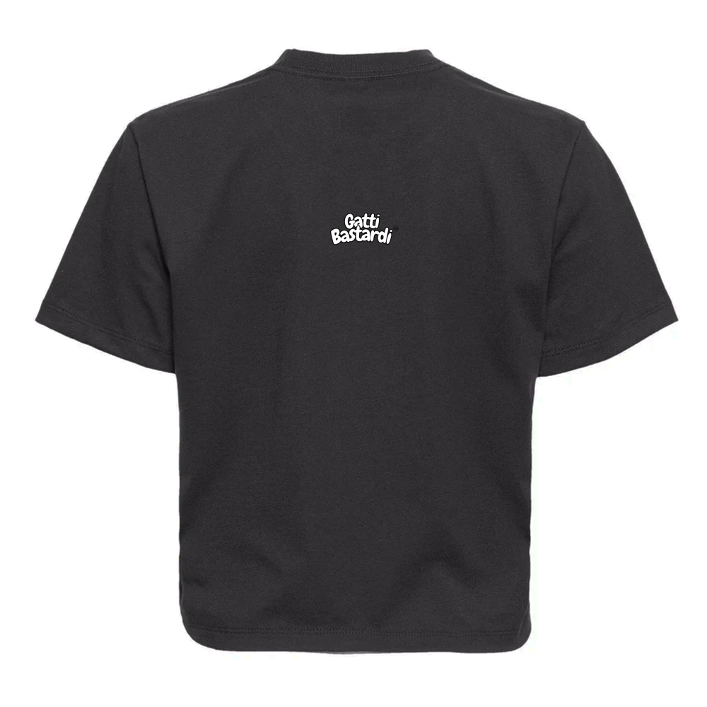 Top Crop T-Shirt Unisex Organic "FUCKING GATTARA"
