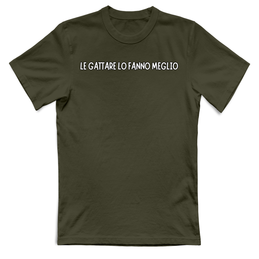 T-Shirt Unisex T-shirt unisex LE GATTARE LO FANNO MEGLO