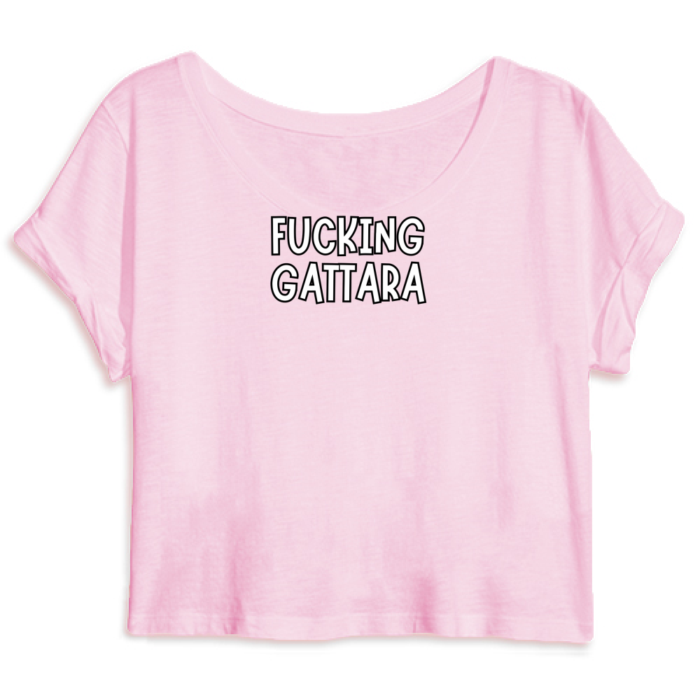 Top Crop T-Shirt Unisex Organic "FUCKING GATTARA"