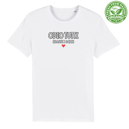 T-Shirt Unisex Premium Organic "ODIO TUTTI"