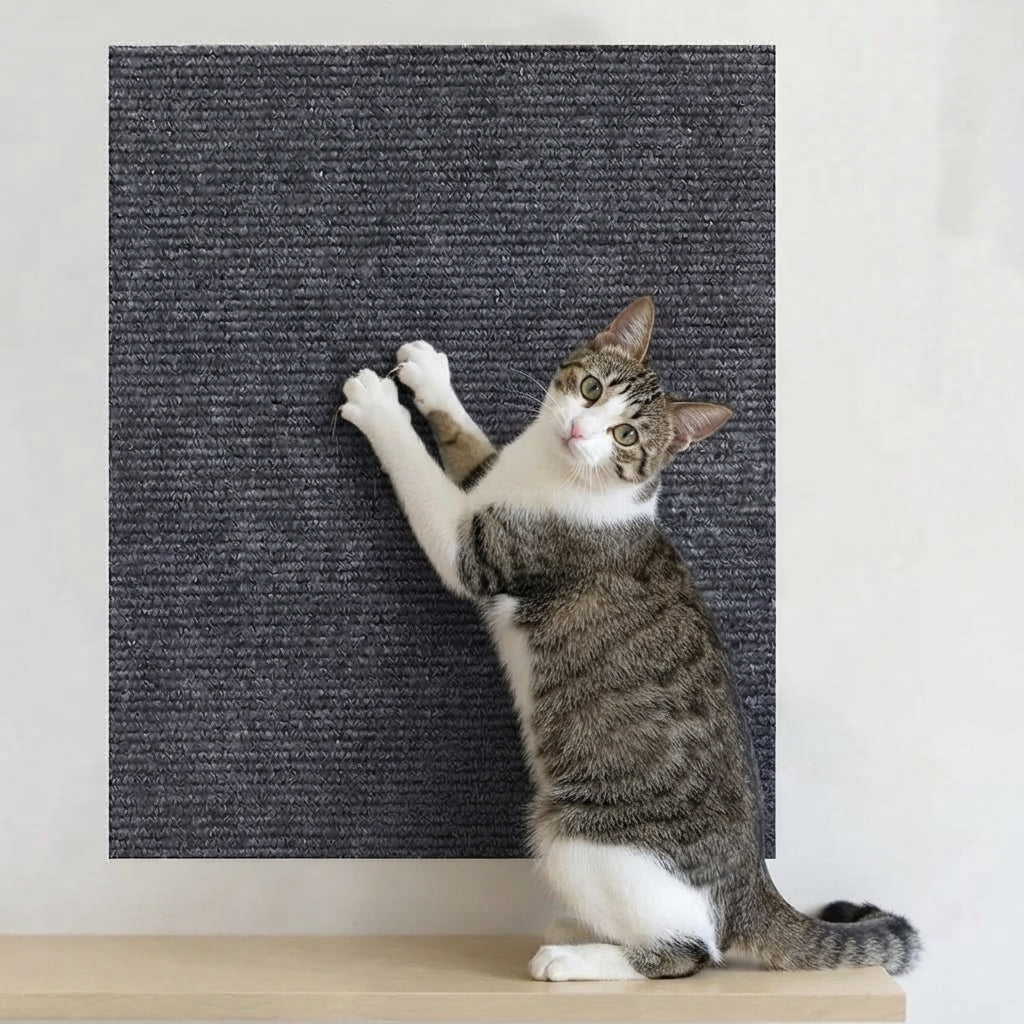 TAPPETO TIRAGRAFFI AUTOADESIVO – Perchè il gatto graffia dove cazzo gli pare