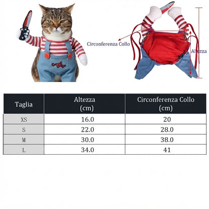 Costume Halloween per il Tuo Gatto Bastardo - Già ti odiava. Ora ha pure l'outfit adatto.