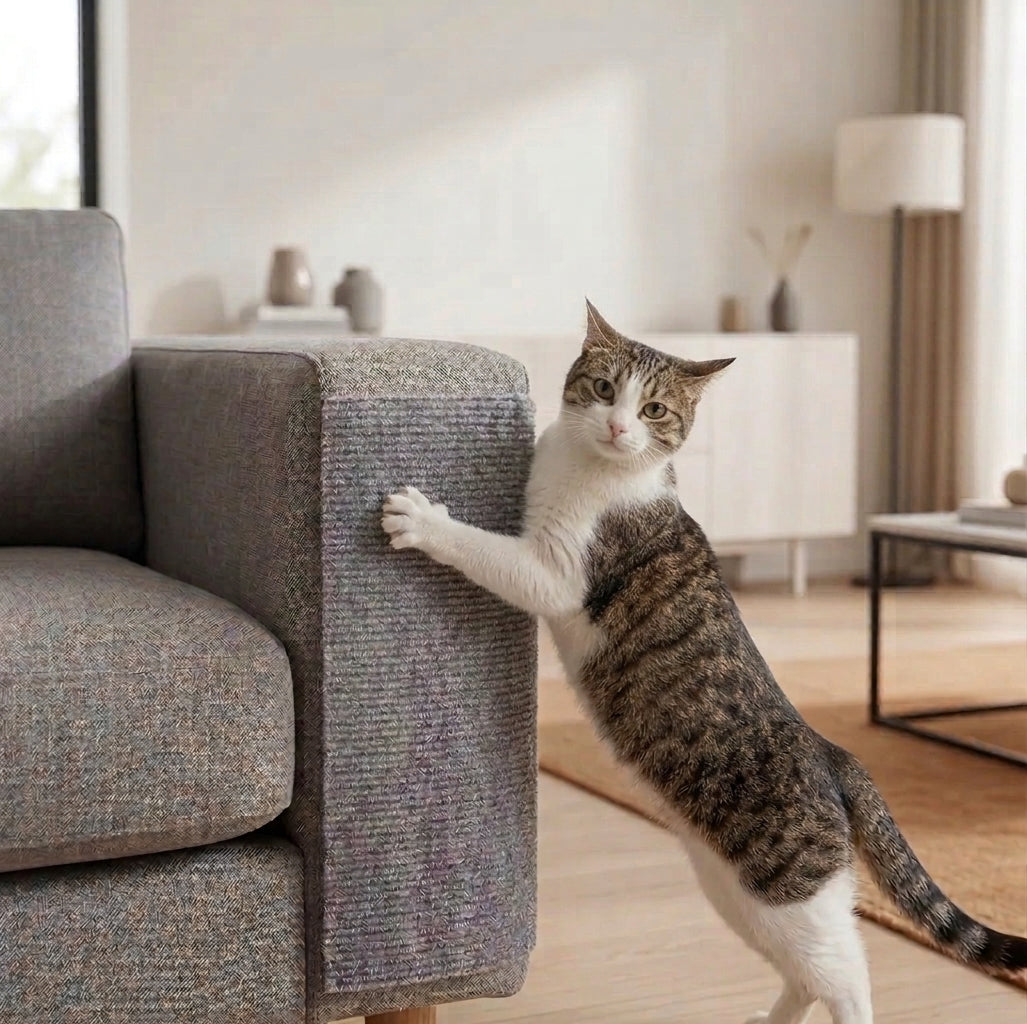 TAPPETO TIRAGRAFFI AUTOADESIVO – Perchè il gatto graffia dove cazzo gli pare
