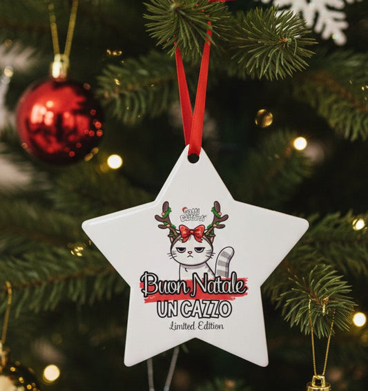 Addobbo natalizio "BUON NATALE UN CAZZO"