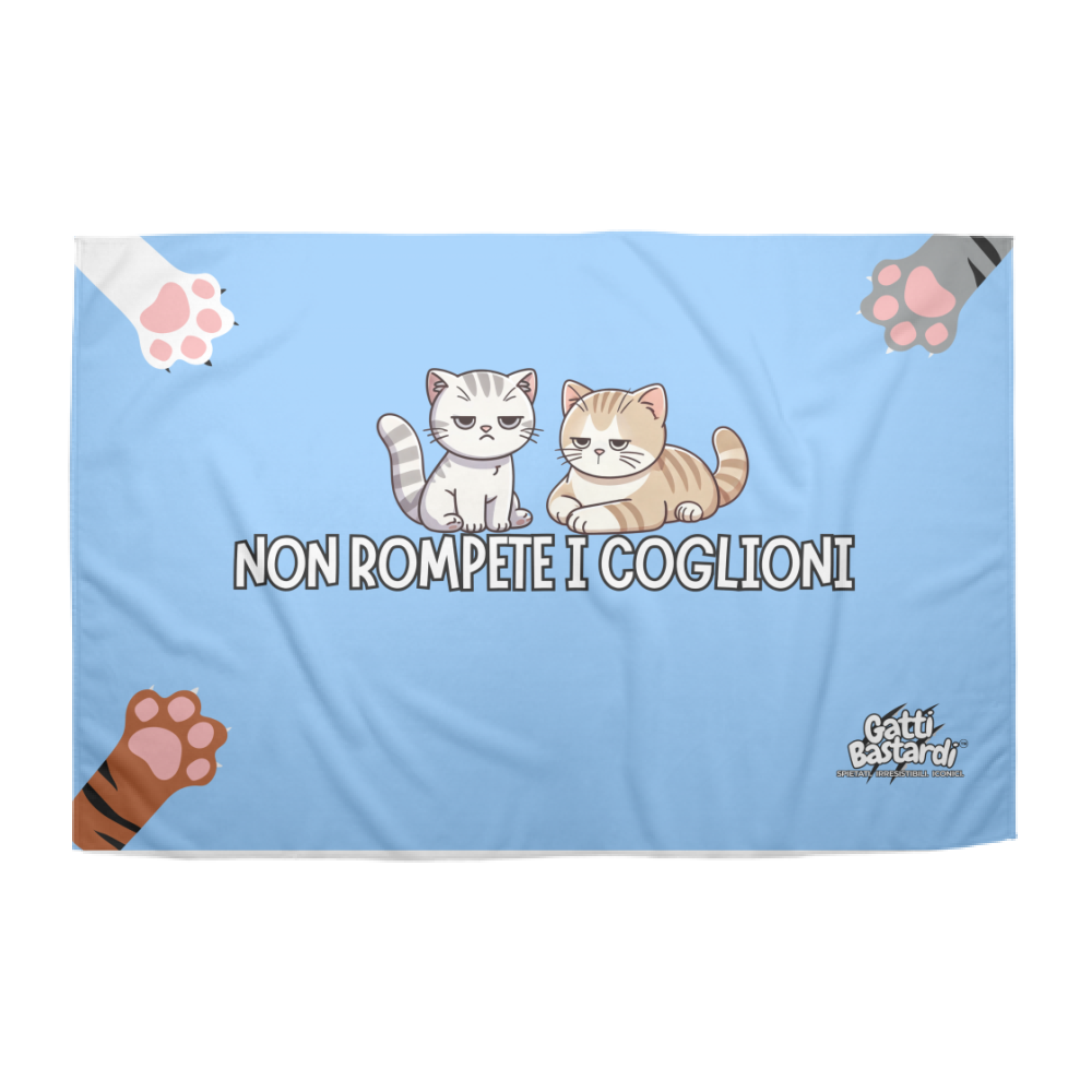 Plaid in Pile "NON ROMPETE I COGLIONI"