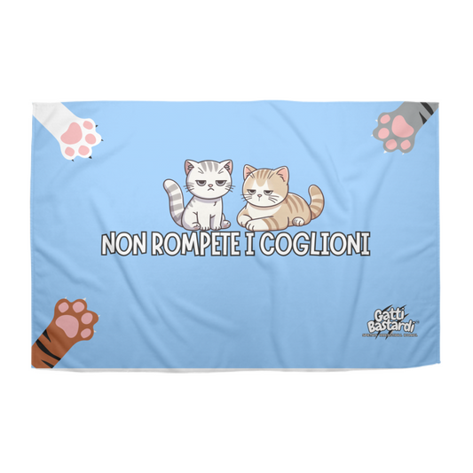 Plaid in Pile "NON ROMPETE I COGLIONI"