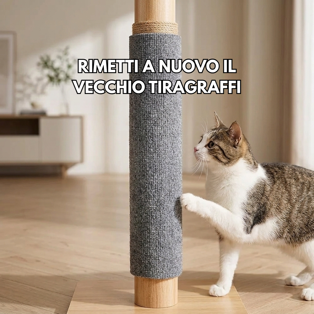 TAPPETO TIRAGRAFFI AUTOADESIVO – Perchè il gatto graffia dove cazzo gli pare