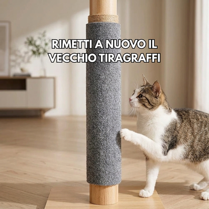 TAPPETO TIRAGRAFFI AUTOADESIVO – Perchè il gatto graffia dove cazzo gli pare